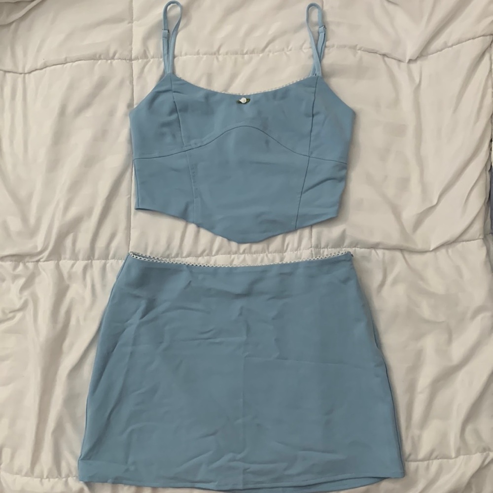 Crop + Mini Skirt Set - Tiger Mist